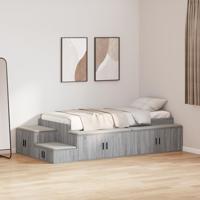 Opbergbedframe Grijs sonoma 244 x 127 x 53.5 cm Bewerkt hout - thumbnail