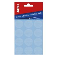 Etiket 25 mm rond transp perfo 120 stuks - thumbnail