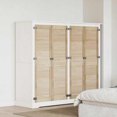 VidaXL Kastdeur 4 pcs naturel 140,5 x 2,1 x 39,5 cm massief grenenhout VidaXL Kastdeur 4 pcs naturel 140,5 x 2,1 x 39,5 cm massief grenenhout