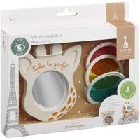 Hartvormige rammelaar - Sophie de Giraffe - Kleurrijke kralen - Geluidsmedaillons - thumbnail