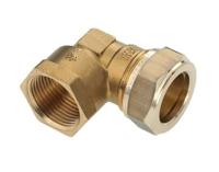 Bonfix knelkoppeling - knie - binnendraad - 1 x 22mm - Messing - thumbnail