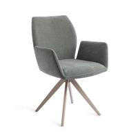 Jesper Home Draaibare Eetkamerstoel 'Misaki' Turn Beige, kleur Breezy Blue - thumbnail