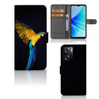 PPO A57 | A57s | A77 4G | Telefoonhoesje | Met pasjeshouder | Papegaai - thumbnail