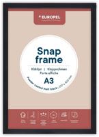 Europel clicklijst, lijst 25mm A3, mat zwart posterframe - thumbnail