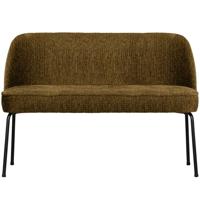 Woood Vogue eetkamerbank structure velvet brass - thumbnail