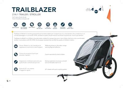 Bellelli kinder fietskar 2 in 1 trailblazer