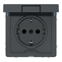 Merten MEG2310-7214 Wandcontactdoos AquaDesign Antraciet 1 stuk(s) - thumbnail