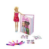 Mattel de barbie pop trendy style set met dagboek en stiften - thumbnail