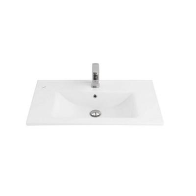 Wastafel BWS 1 Kraangat 45x80 cm Rechthoek Keramiek Wit Wastafel BWS 1 Kraangat 45x80 cm Rechthoek Keramiek Wit