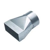 Verloopstuk Symmetrisch Rechthoekig 110 X 55mm Naar Rond Ø 100mm - Staal [pro-c] - thumbnail