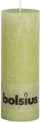Bolsius rustiek stompkaars 19x68cm pastel groen
