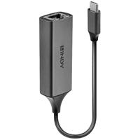 LINDY 43299 Netwerkadapter 5 GBit/s USB-C 3.1 Gen 1, Gigabit-LAN (1 Gbit/s), RJ45 - thumbnail