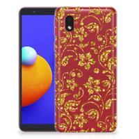 Samsung Galaxy A01 Core | TPU Case | Gouden Bloemen - thumbnail