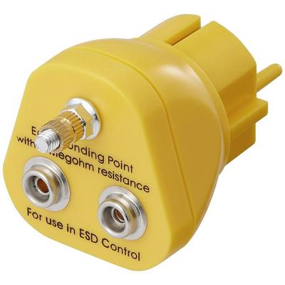 TRU COMPONENTS TC-12351672 Aardingsstekker M5-aansluiting, 2x drukknopaansluiting 10 mm 1 stuk(s)