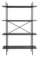 ZILT Wandkast 'Aditya' 180 x 120cm, kleur Zwart - thumbnail