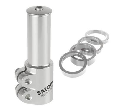 Satori Stuurpenverlenger 1-1/8" - zilver