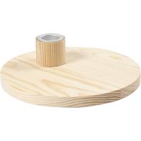 Creativ Company Kandelaar, h: 4 cm, d 16 cm, 1 stuk - thumbnail