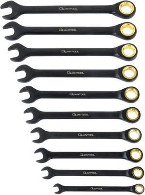 Brüder Mannesmann Quantool steek-ringratelsleutelset 10 dlg - q25210