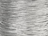 Creativ Company Elastisch koord, dikte 1 mm, zilver, 100 m/ 1 rol - thumbnail