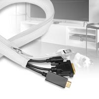 LogiLink KAB0090 KAB0090 Kabelslang 20 mm (max) Wit 5 m - thumbnail