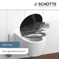 Duroplast WC-bril SLIM BLACK met soft-close en quick-release, zwart - thumbnail
