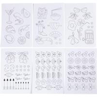 Creativ Company Wateroplosbare borduurvellen, decoratieve dessins, a5, vel 148,5x210 mm, 6 vel/ 1 doos - thumbnail