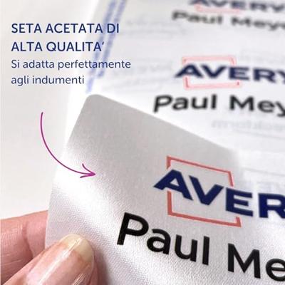 Naambadge etiket avery l4785-20 80x50mm 200st | 5 stuks