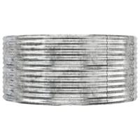 Plantenbak 447x140x68 cm gepoedercoat staal zilverkleurig - thumbnail