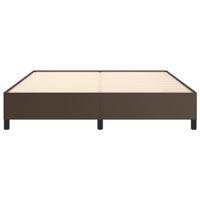 Bedframe kunstleer bruin 180x200 cm - thumbnail