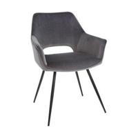 Riverdale Eetkamerstoel Eve grijs - set van 2 - thumbnail