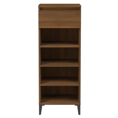 VidaXL Schoenenrek 40x36x105 cm bewerkt hout bruin eikenkleur