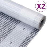 VidaXL Dekzeilen 2 st leno 260 g/m² 2x15 m wit - thumbnail
