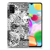 Silicone Back Case Samsung Galaxy A41 Skulls Angel - thumbnail