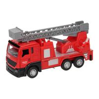 Lobbes Pull-back ladderwagen rood licht en geluid - thumbnail