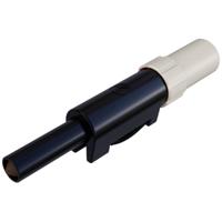 SKS Hirschmann SLS 10 B Laboratoriumstekker Stekker, recht Stift-Ø: 4 mm Wit 1 stuk(s) - thumbnail