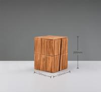 Trio TafellampjeTreasure hout - 514110130 - thumbnail