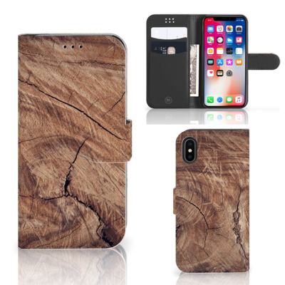 Apple iPhone X | Xs | Book Style Case | Tree Trunk