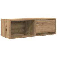 Tv-meubelen 2 st 80x31x25,5 cm bewerkt hout artisanaal eiken - thumbnail