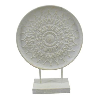 Mansion Atmosphere Ornament metaal crème 35x12x46,5cm