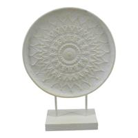 Mansion Atmosphere Ornament metaal crème 35x12x46,5cm - thumbnail