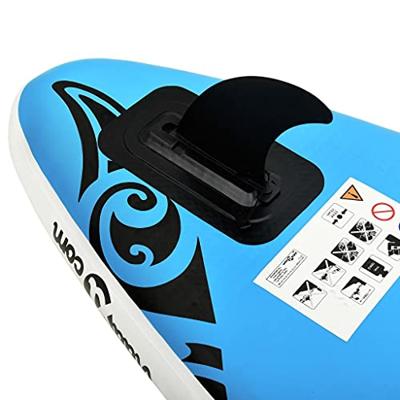 Stand Up Paddleboardset opblaasbaar 305x76x15 cm blauw - thumbnail