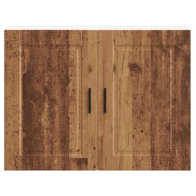 Keukenbovenkast Porto bewerkt hout oud houtkleurig