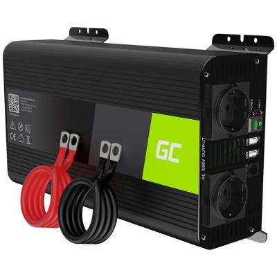 Green Cell PRO INVGC09 Omvormer 1000 W 12 V - 230 V Zuivere sinusvorm