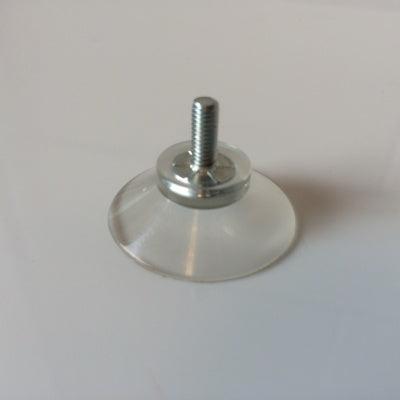 Zuignap 30mm met draad M4 x 10mm lengte - 2 stuks