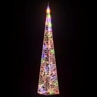 Lichtkegel decoratief LED 90 cm acryl meerkleurig - thumbnail