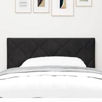 LED Hoofdbord met LED -striplichten Zwart 90 cm Fluweel - thumbnail