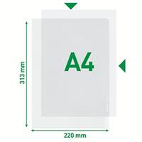 L-map leitz premium copy safe pvc a4 geel 100st - thumbnail