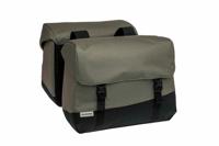 Dubbele fietstas New Looxs Joli 37 liter 38 x 18 x 29 cm (2x) - zwart/groen - thumbnail