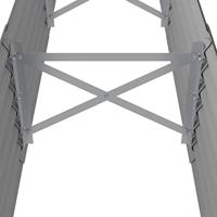 Plantenbak 224x40x36 cm gepoedercoat staal grijs - thumbnail