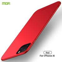 MOFI Frosted PC ultradun hard case voor iPhone 11 Pro (rood) - thumbnail